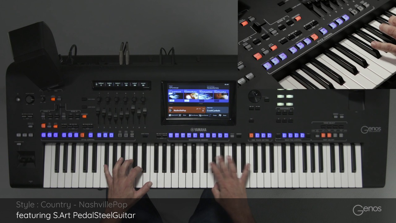 NashvillePop - Country Style genre with One Touch Settings. Yamaha Genos