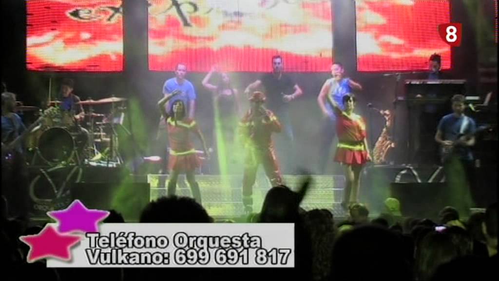 orquesta vulkano show en canal 8 de salamanca