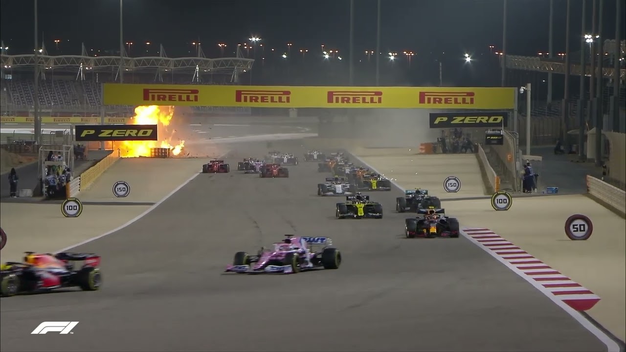 Motor Sport Safety: F1 Romain Grosjean crash