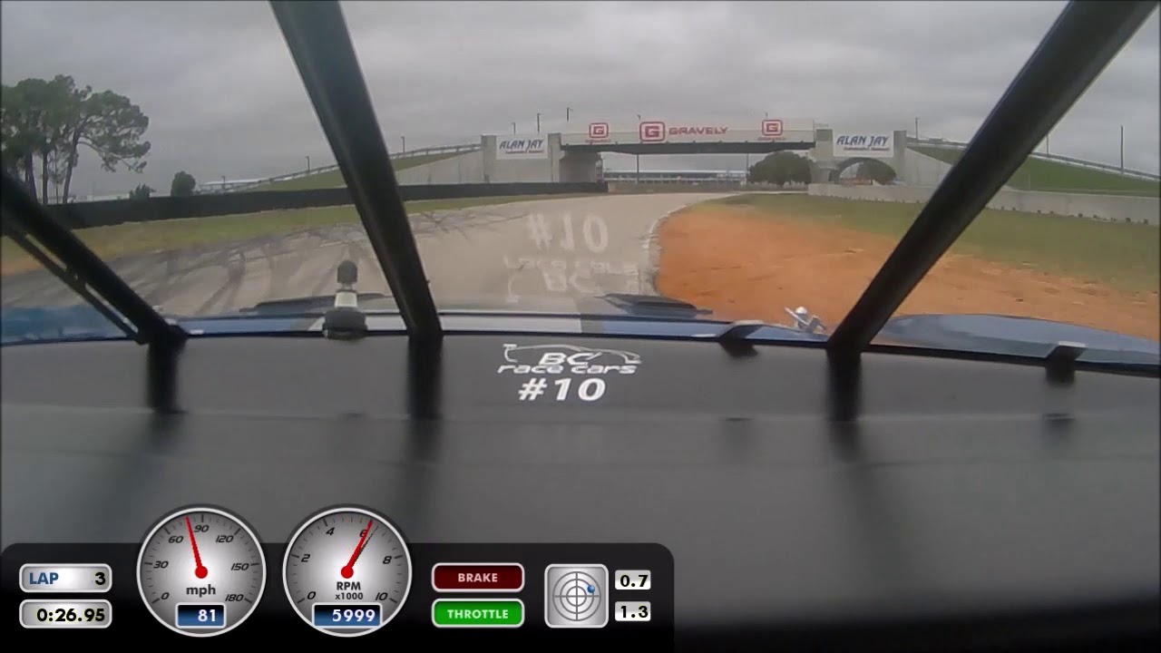 BC RACE CARS testing with A.J. Allmendinger