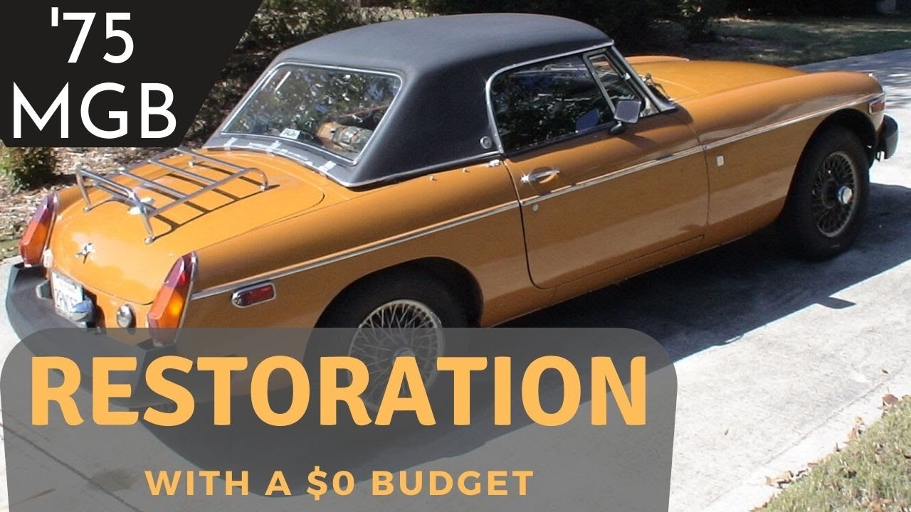 1975 MGB Rebuild: Part 1 - Starting restoration with no budget and only hand tools | $0 budget build
