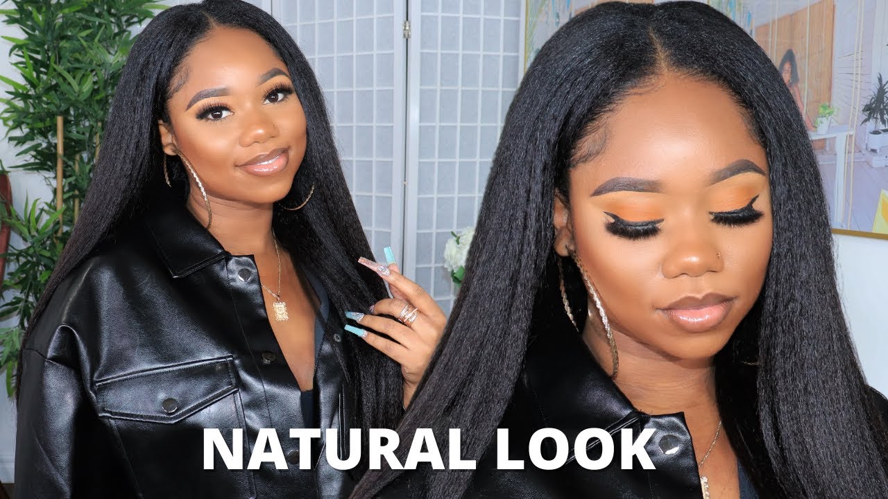 FRESH BLOWN OUT LOOK ON NATURAL HAIR | MUST HAVE YAKI STRAIGHT CLIP IN U PART WIG | ALIPEARL