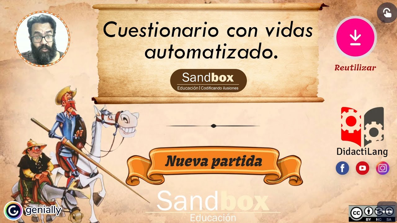 👉 Cuestionario con vidas automatizado en Genially