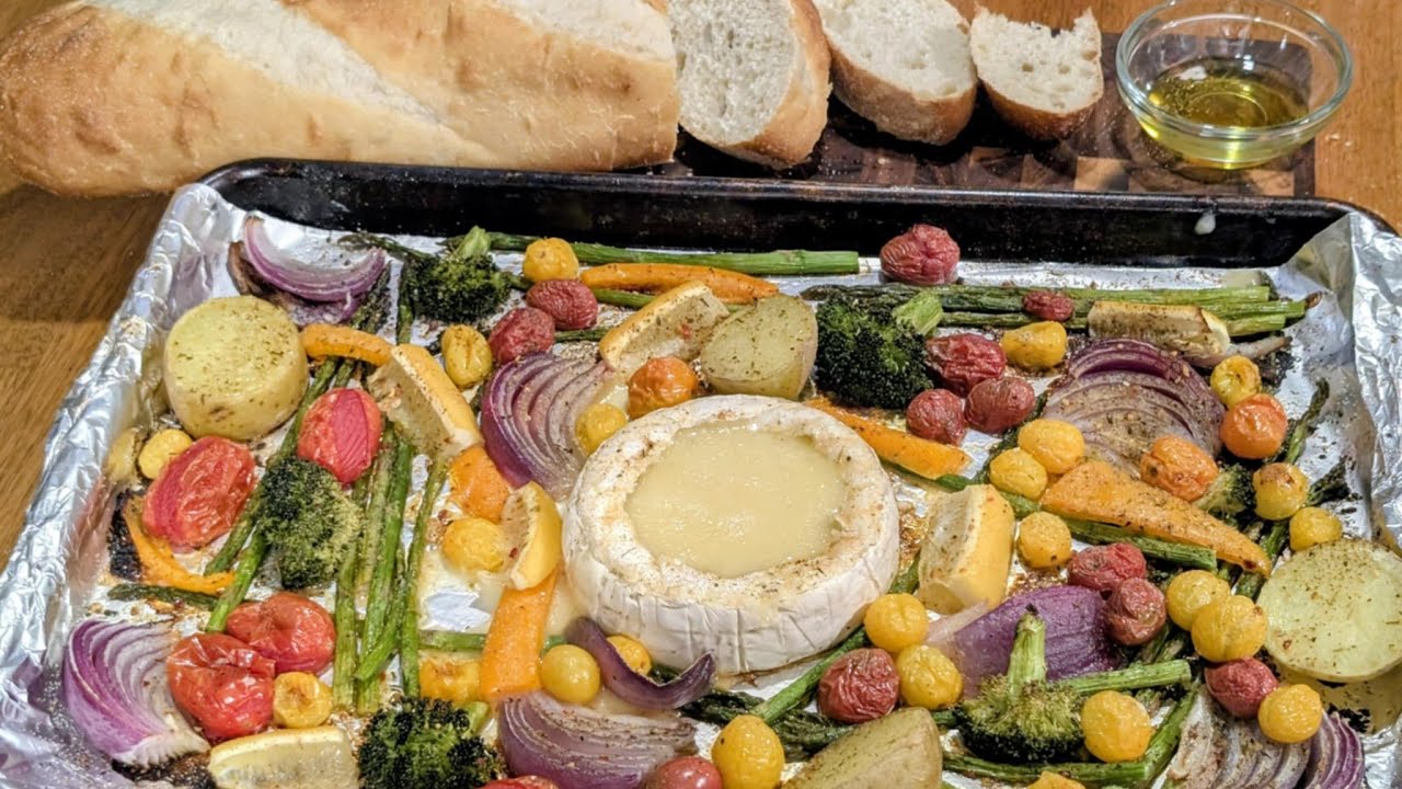 Brie Cheese with Roasted Vegetables 