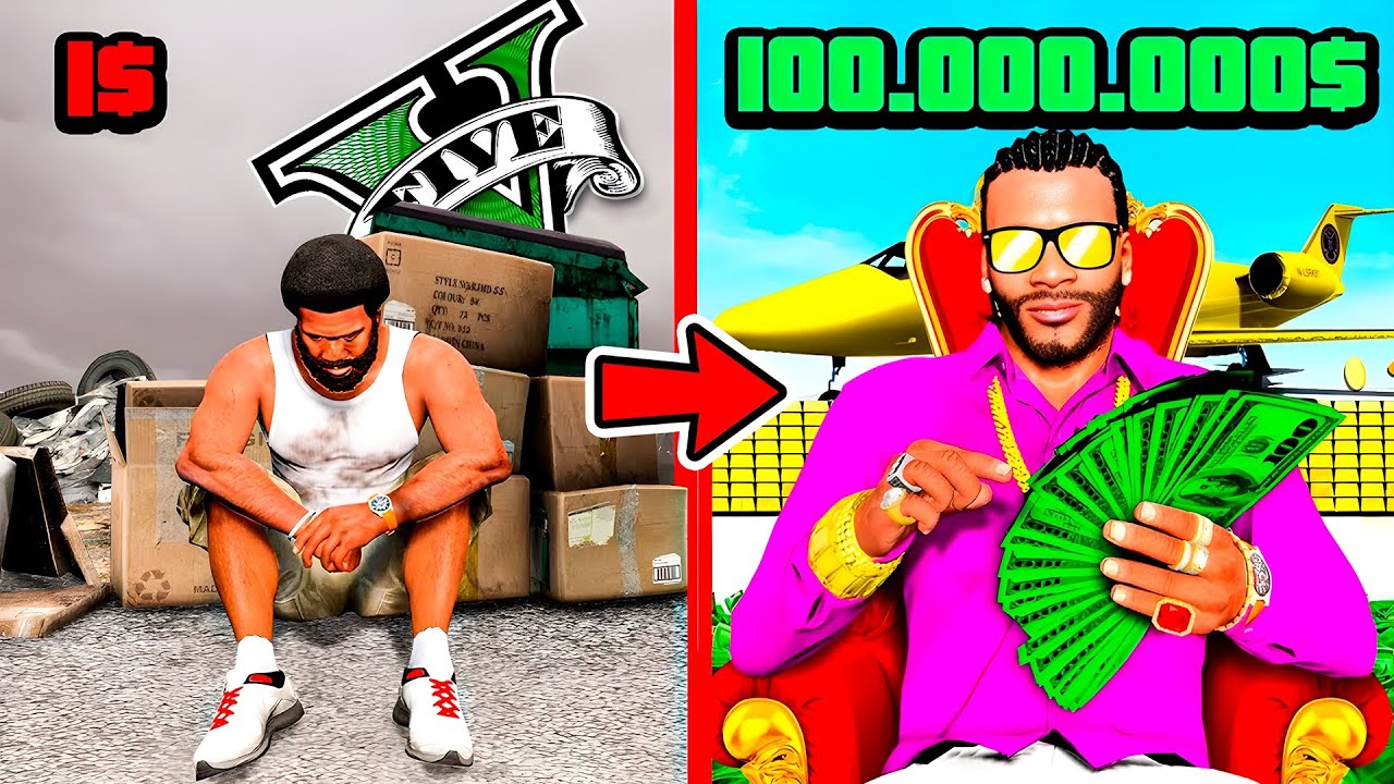 MEJORANDO la VIDA MILLONARIA de FRANKLIN en GTA 5 (PELICULA)