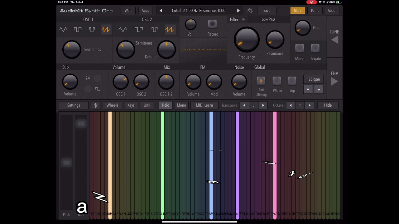 Train horns on synth one