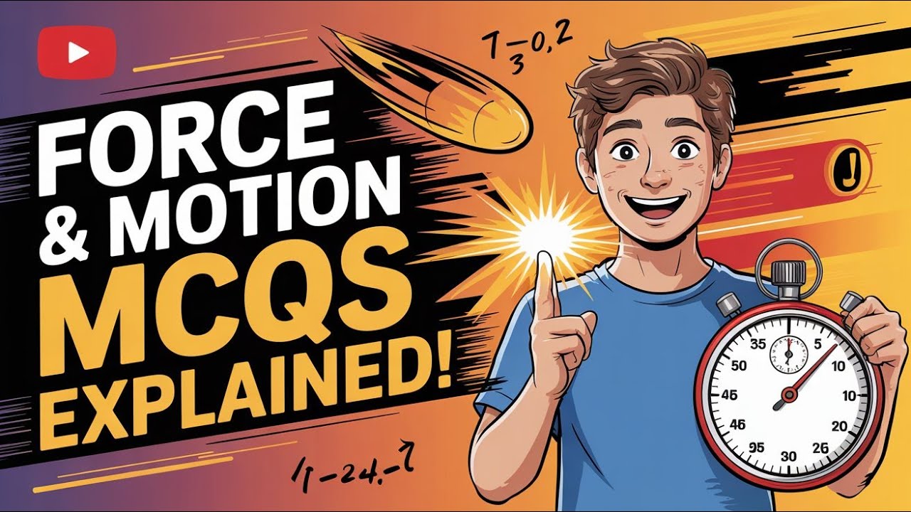 🚀 Force & Motion MCQs Discussion | Projectile Motion, Momentum & Impulse Explained!