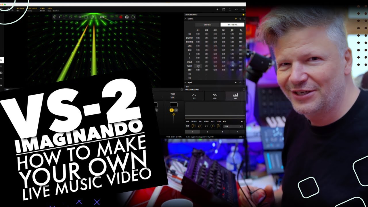 VS2 Video Synthesizer- Audio/MIDI‑Reactive Visuals by @Imaginando