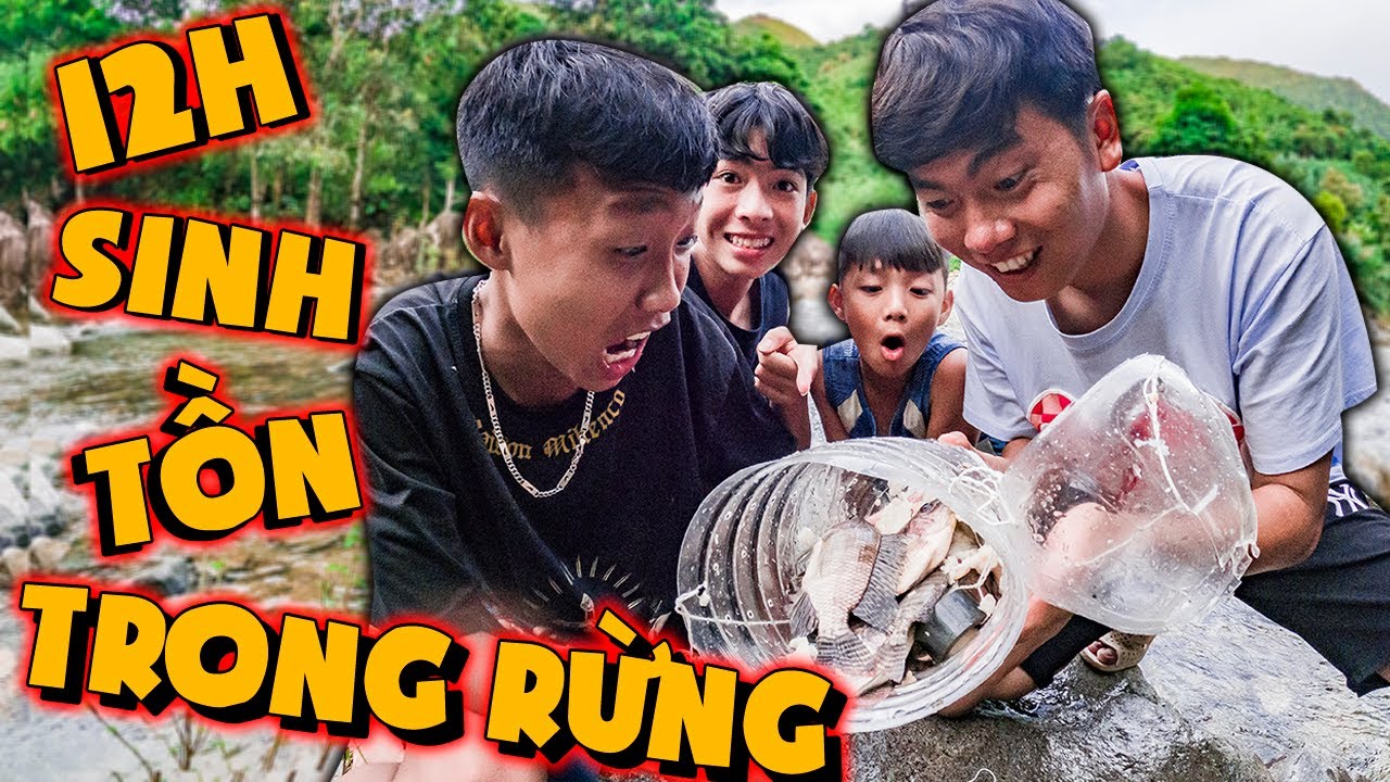 Thái Chuối | Sinh Tồn Trong Rừng - Cá Nướng & Măng Luộc