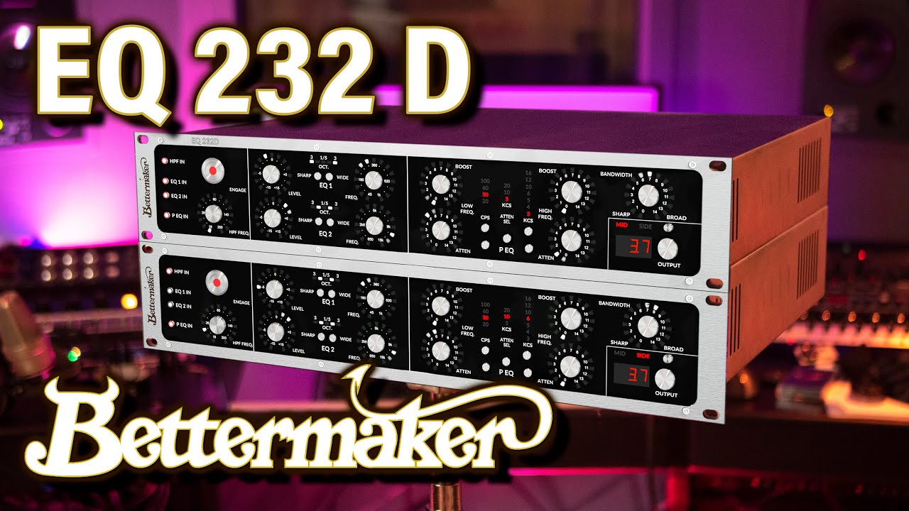 Bettermaker EQ232D - Analogue modelling EQ - review and walkthrough