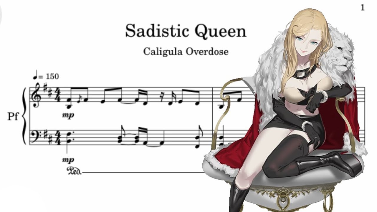 「Sadistic Queen」Caligula Overdose-カリギュラ オーバードーズ ピアノ楽譜