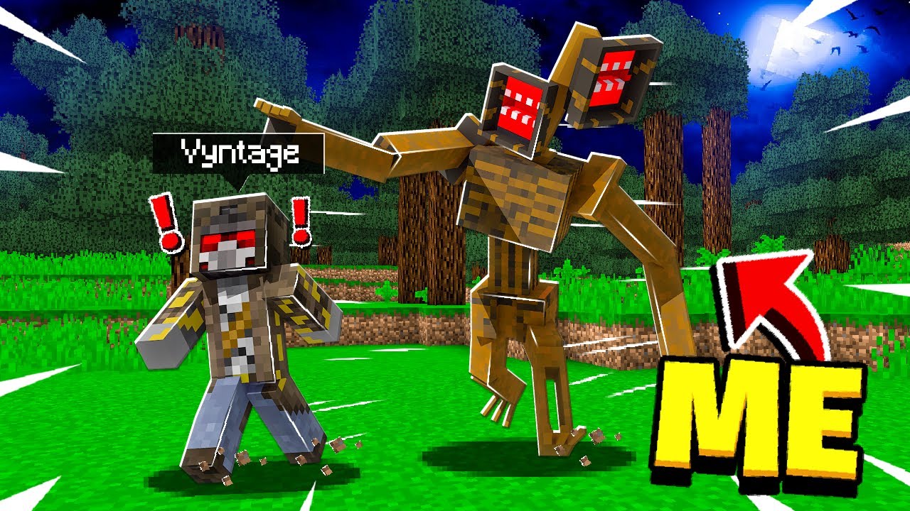 Siren Head PRANK in Minecraft! - Minecraft Trolling Video