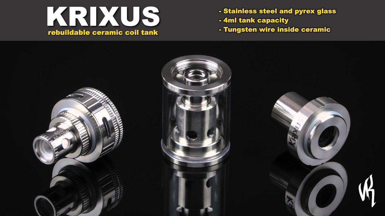 Krixus Rewickable Ceramic Sub-Ohm Tank at Vapor Kings Las Vegas | Vape Shop Las Vegas Strip