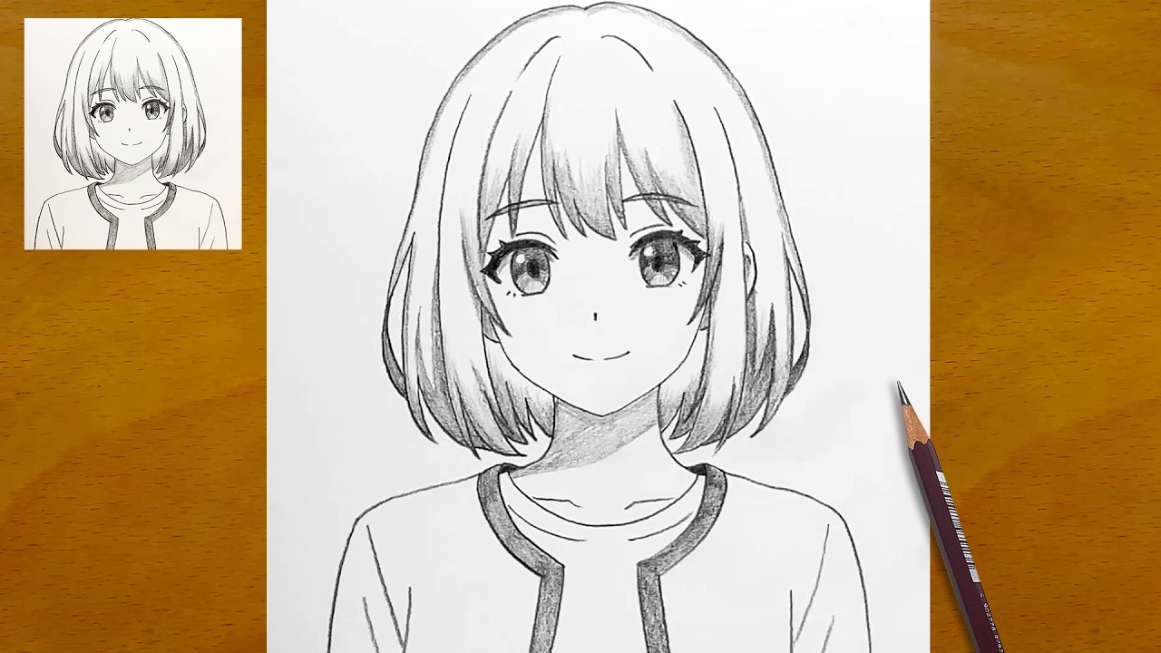Draw With Me: Cute Anime Girl Sketch | Relaxing Art