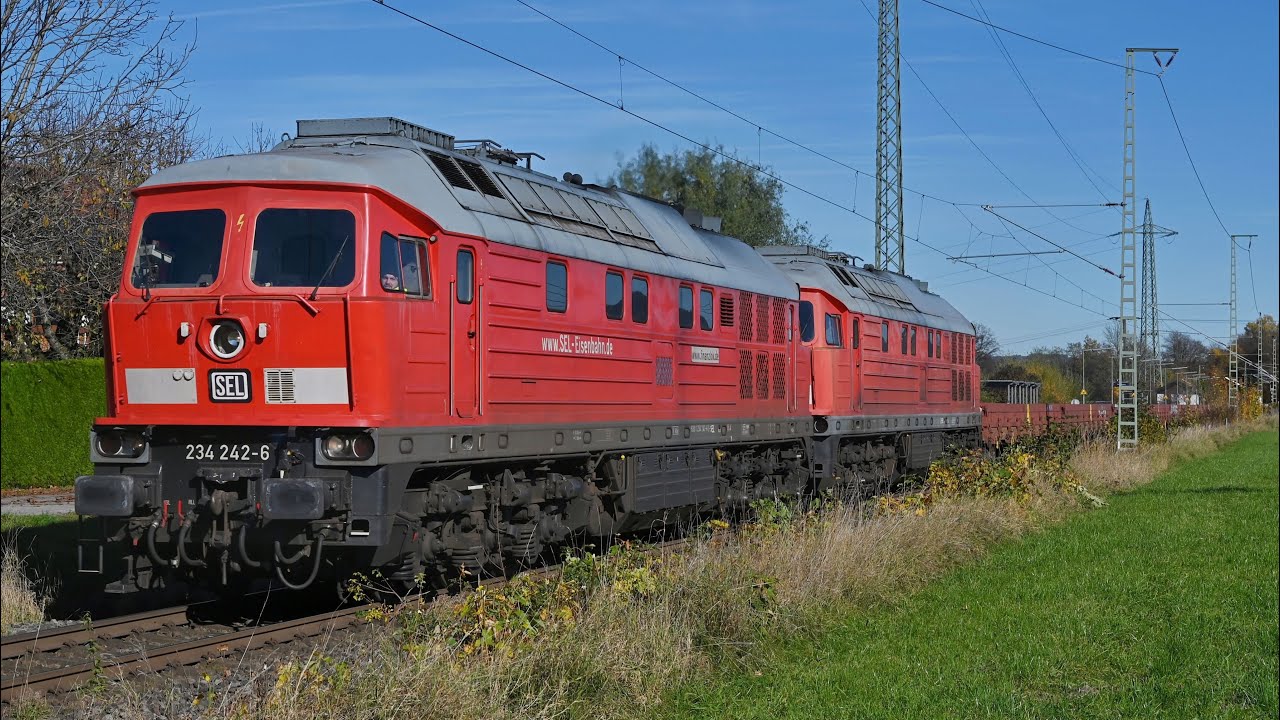 Seltene und alte Dieselloks unterwegs in Südbayern - 218 002, 234 242 uvm.