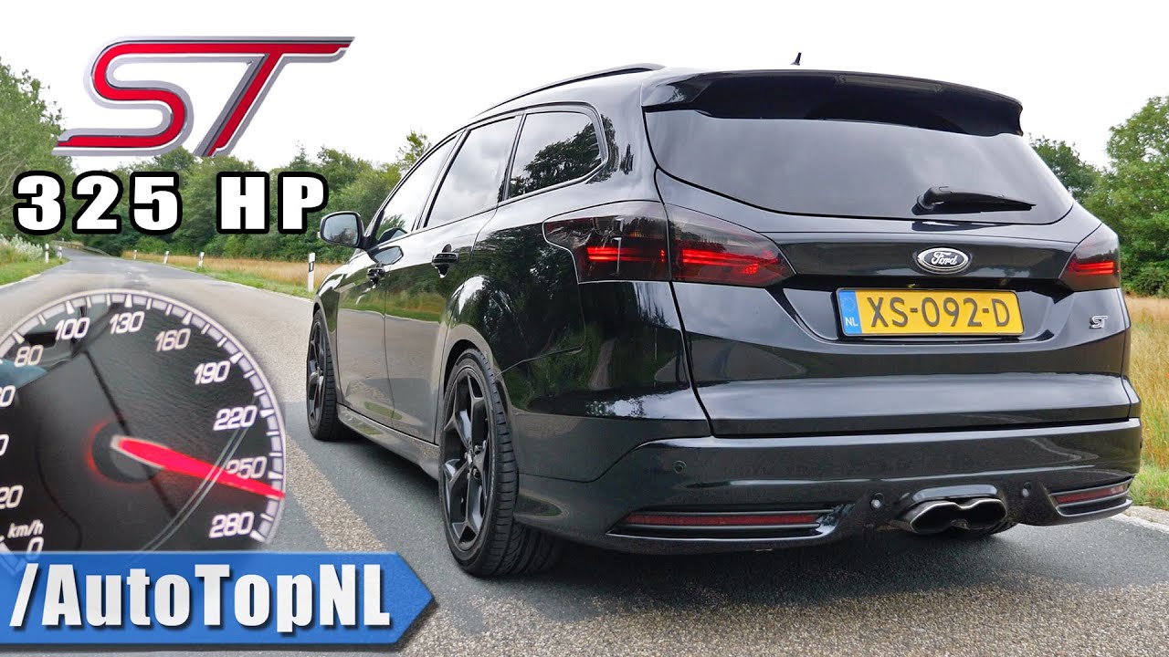 FORD FOCUS ST MK3 325HP 100-200km/h ACCELERATION & SOUND by AutoTopNL