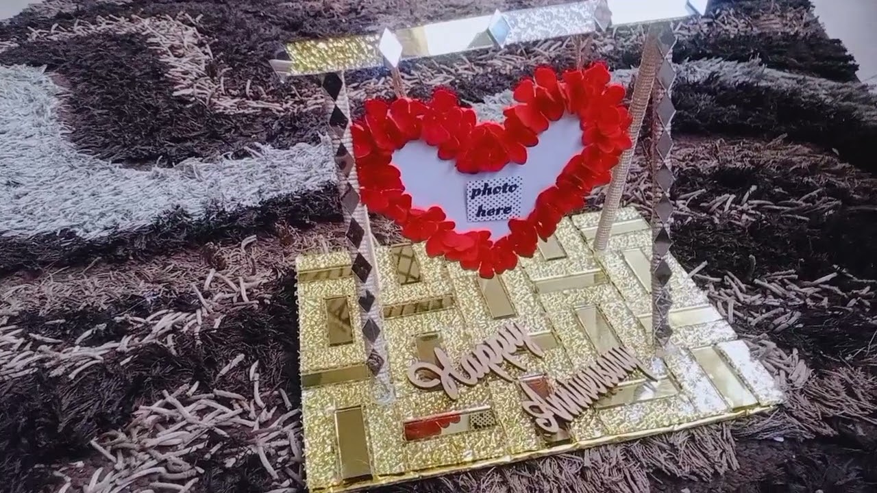 happy anniversary cute handmade photo frame