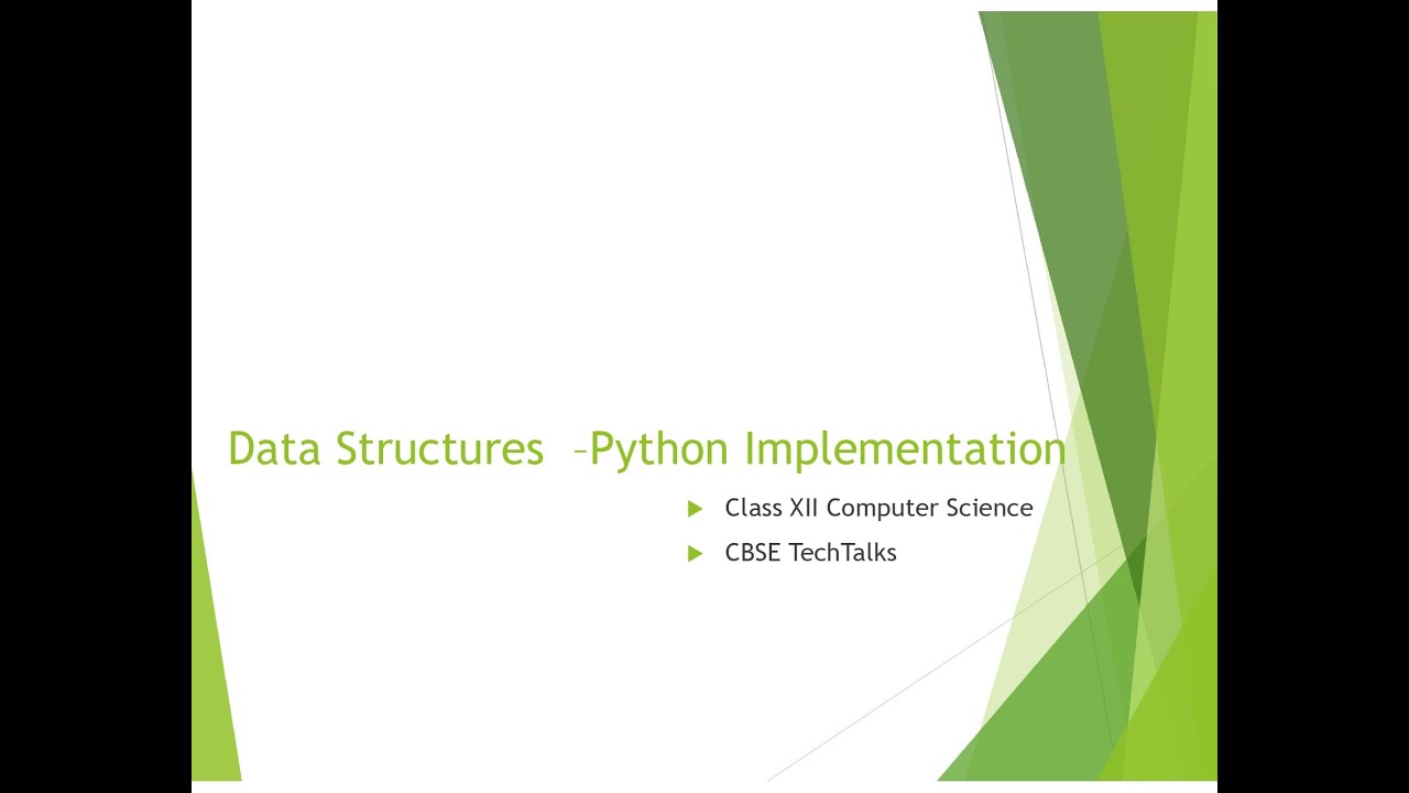 STACK – Data Structure |Python Programming| CBSE XII Computer Science | CBSE TechTalks