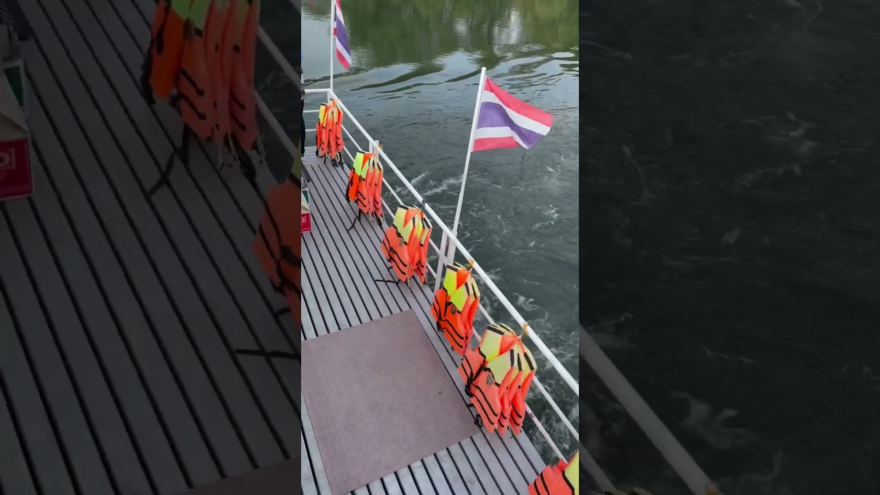 Party Boat Down The River Kwai Kanchanaburi.