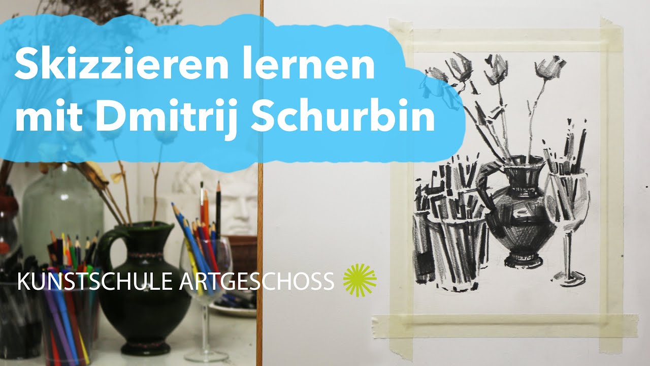 Skizzen zeichnen lernen mit Dmitrij Schurbin. Zeichenkurs für Anfänger.