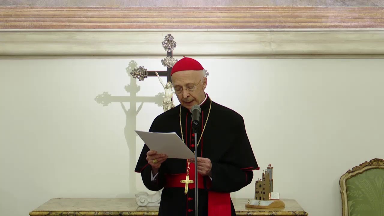 8 maggio 2020: dal Salone dell'Episcopio l'annuncio della nomina del nuovo Arcivescovo di Genova
