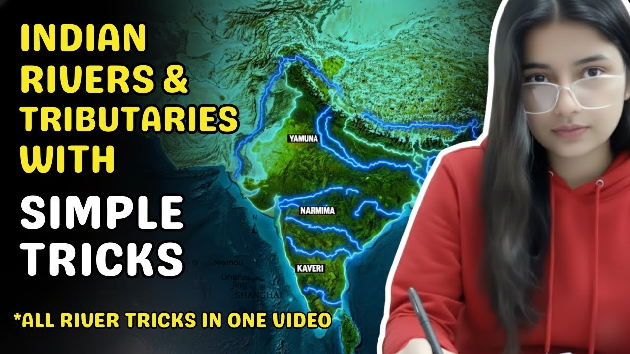 All Indian Rivers with Tricks | Indian Geography 