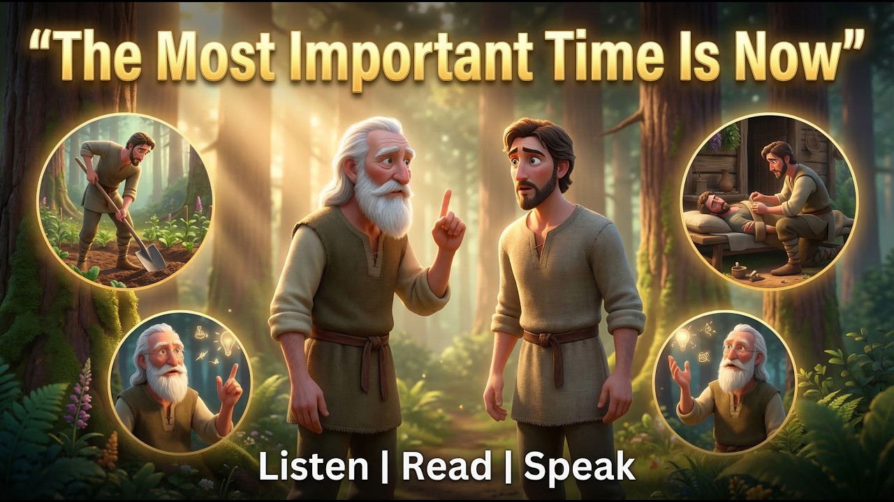 Learn English through Stories | Listen | Read | Speak | The Most Important Time Is Now