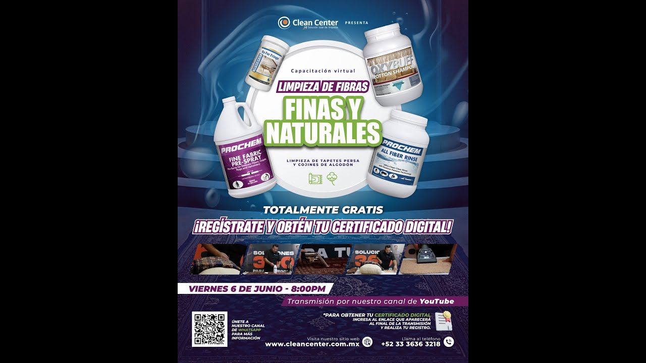 Seminario Limpieza de Telas Finas y Naturales | Aprende a identificar y tratar materiales delicados