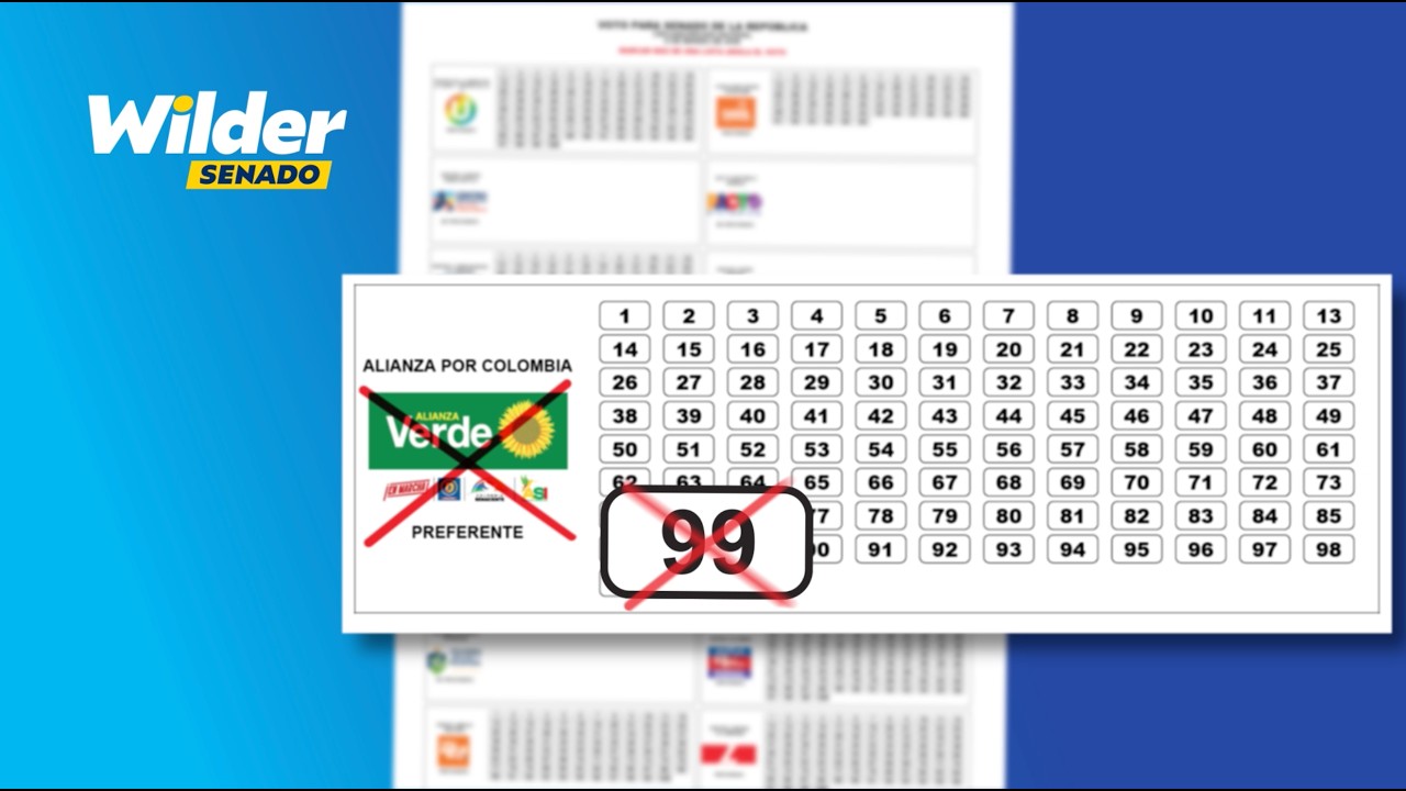 Vota así por Wilder al Senado.