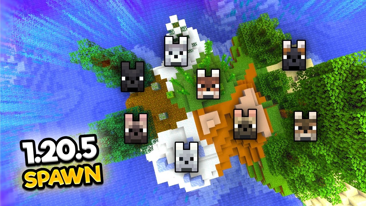 Minecraft 1.20.5 / 1.20.80 - Every Wolf Near Spawn Seed