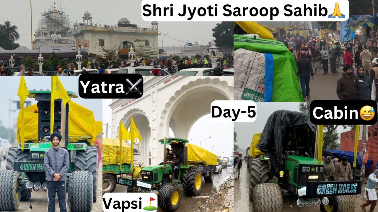 Yatra Shri Fatehgarh Sahib⛳️Day-5//pind nu karti vapsi🙏