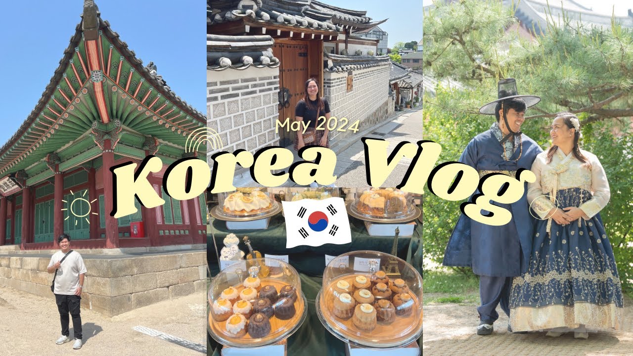 Korea Vlog 🇰🇷 Day 2: Things to do in Korea | Hanbok rental | Myeongdong foodtrip | Cafes