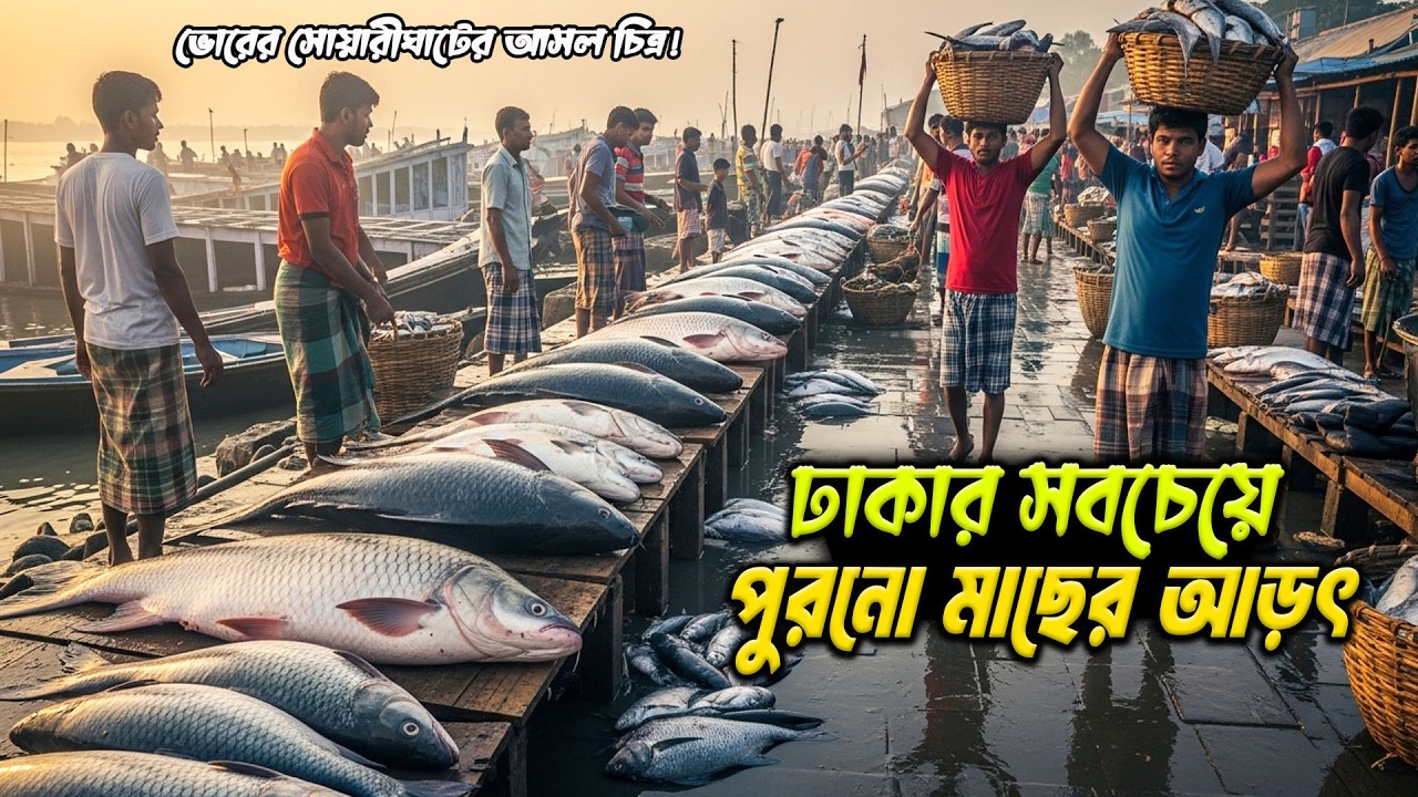 বুড়িগঙ্গার বুকে জন্ম নেওয়া মাছের রাজ্য | সোয়ারীঘাটের আজ ও অতীত | Fish Market Dhaka 2026