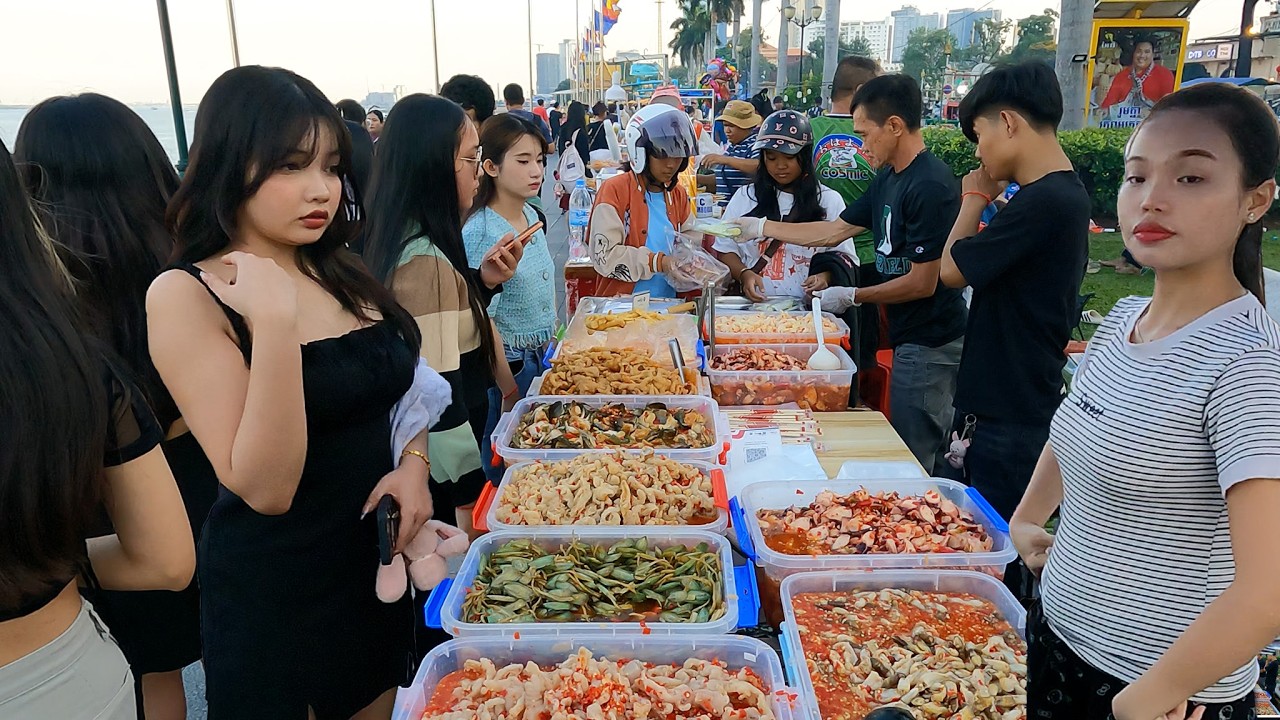 Trending Street Food 2026 Phnom Penh Riverside Pickled Chicken, Duck and Exotic Eats