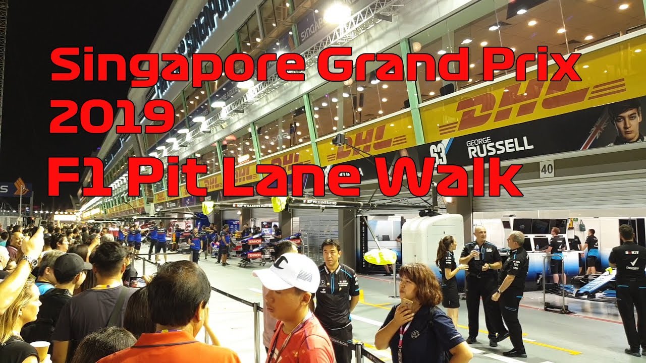 Singapore Grand Prix Pit Lane Walk Pre Event 2019