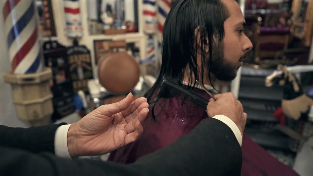 1 Year of Hair for a Makeover - How Short Will He Go? Cut by Arthur Rubinoff