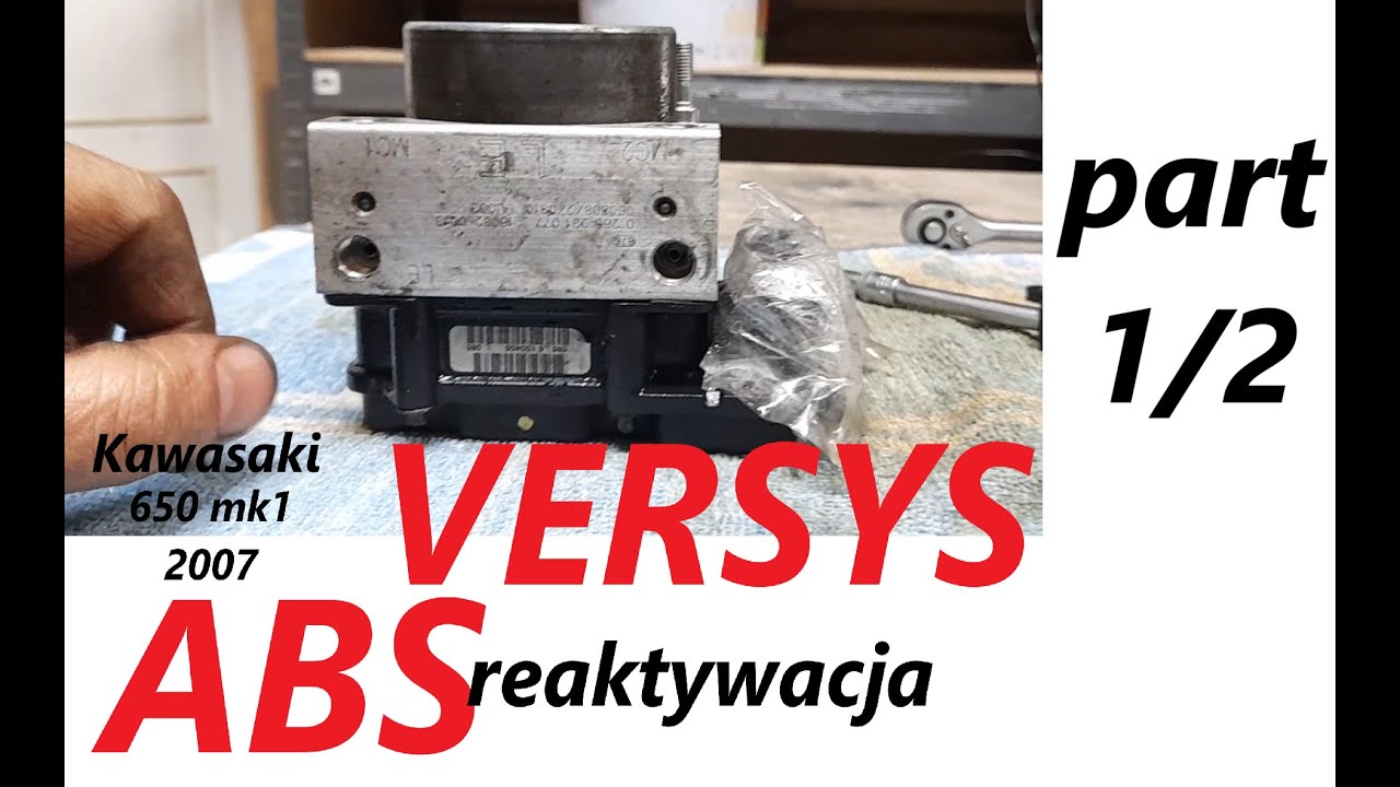 Kawasaki Versys 650 2007 mk1 ABS reaktywacja part 1/2