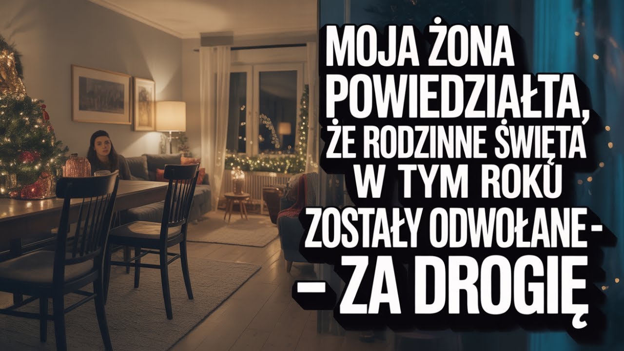 MOJA ŻONA POWIEDZIAŁA MI, ŻE JEJ RODZINNE DOROCZNE IMPREZY BOŻONARODZENIOWE ZOSTAŁY ODWOŁANE  „ZA DR