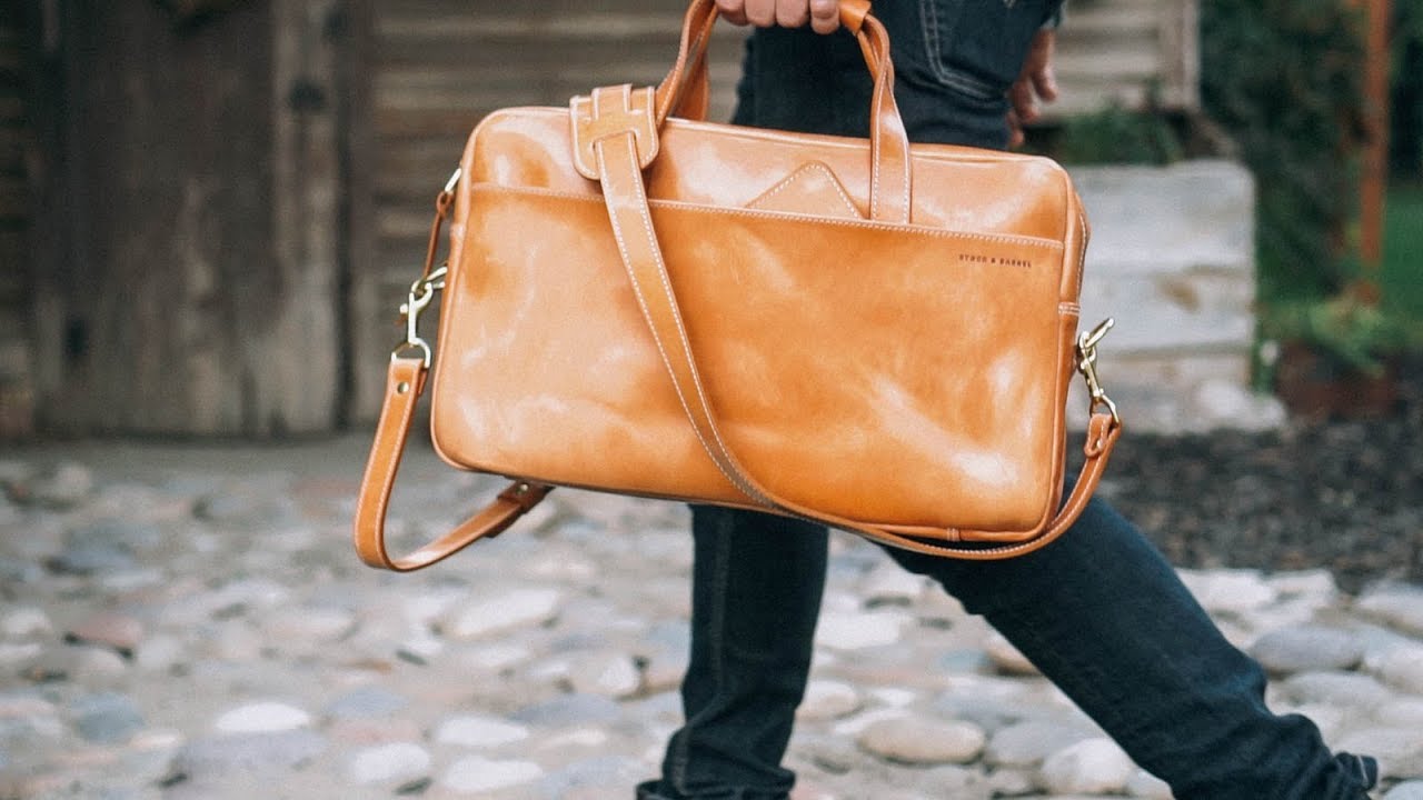Getting some BANGER lifestyle shots for the No.56 Leather Briefcase - VLOG