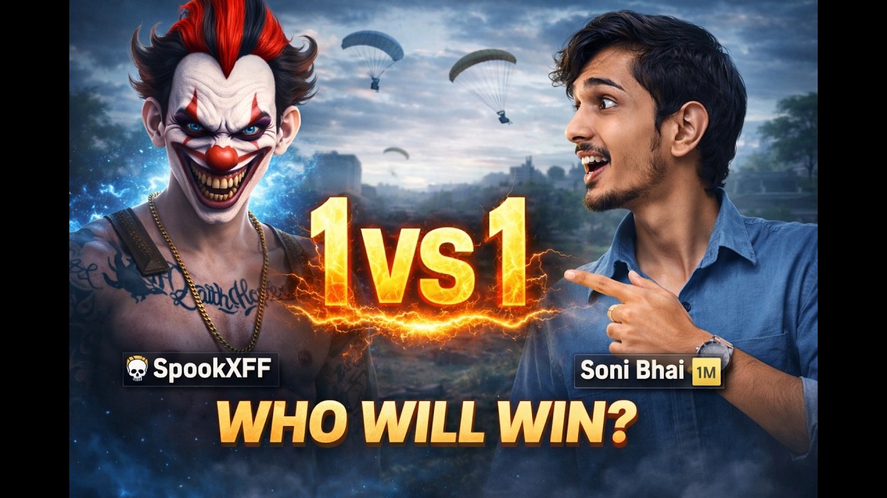 SPOOKXFF V/S SONI Bhai🔥 1v1 challenge 😱 who will win? #freefire #trending #challenge #funny 