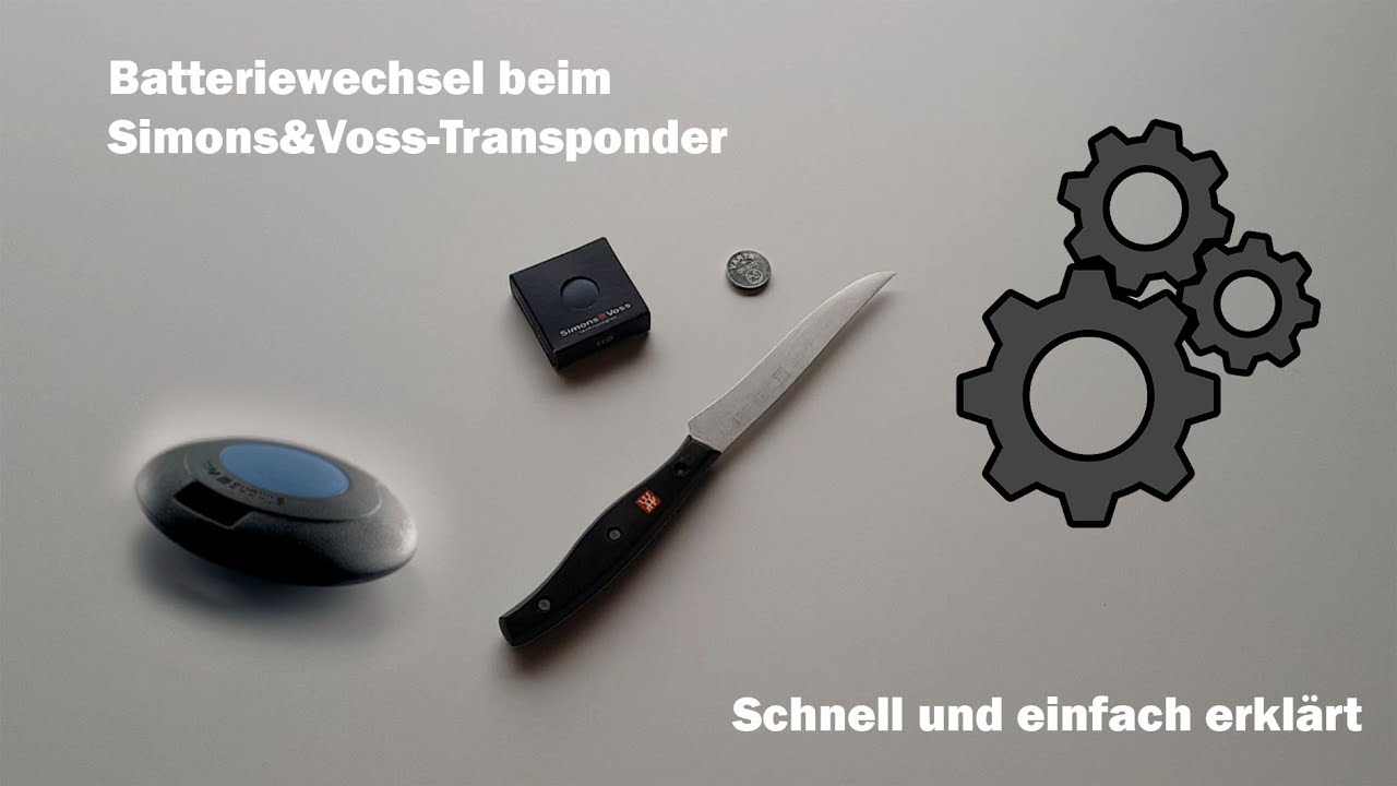 Batteriewechsel Simons&Voss-Transponder