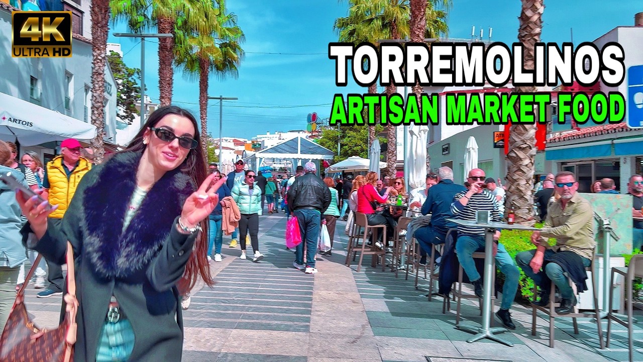 Torremolinos Food Market Walk 🇪🇸 Artisan Cheese, Wine & Local Flavors 2026 [4K]