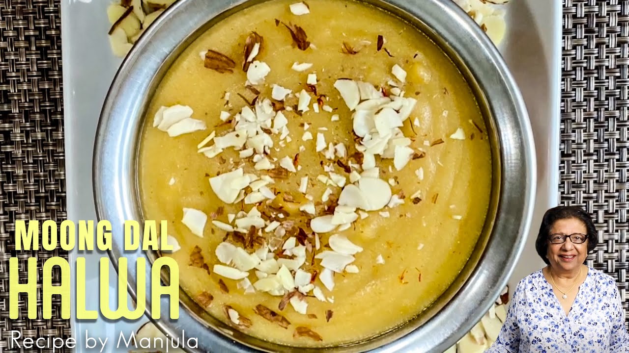Moong Dal Halwa (веганская) | Рецепт веганской Moong Dal Halwa | Как приготовить Moong Dal Halwa