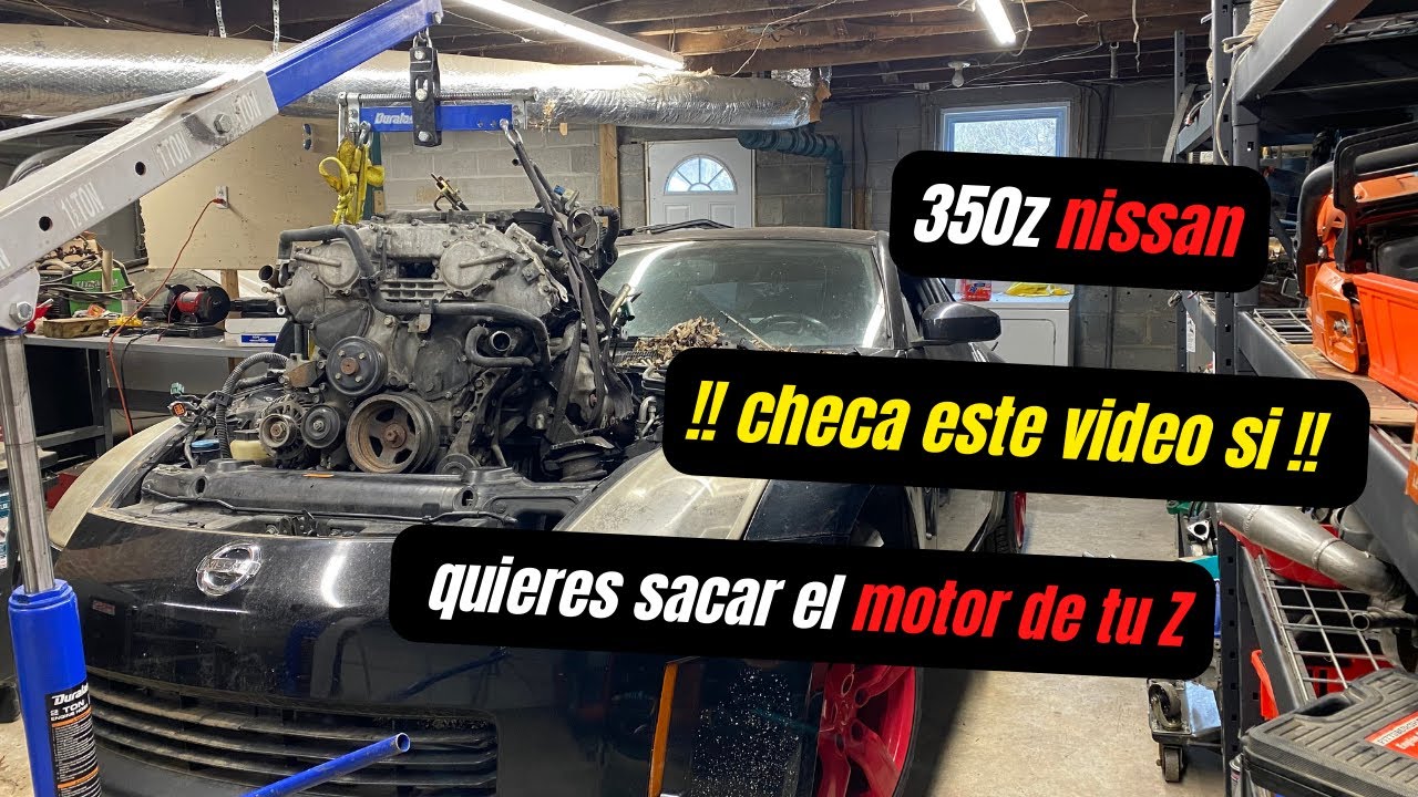 nissan 350z como remover el motor vq35de