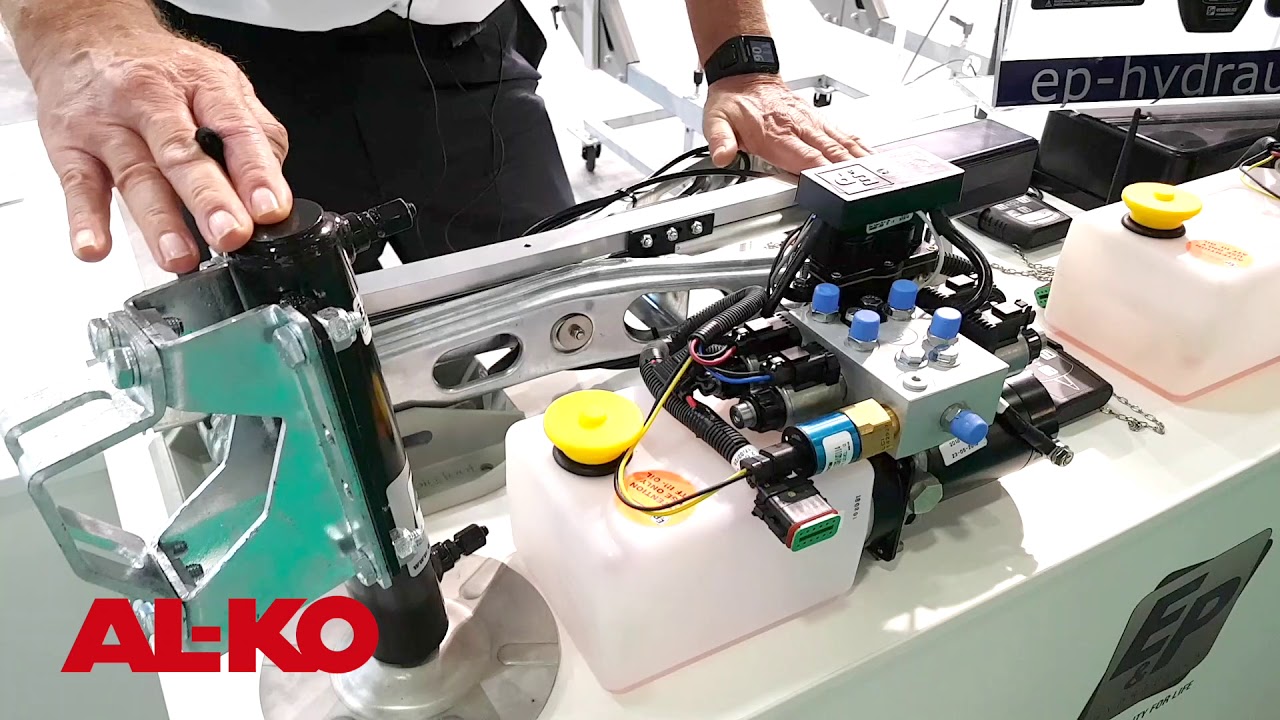 AL KO:  piedini idraulici E&P Hydraulics per camper e caravan