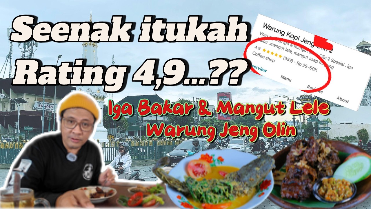 Eps#37 - WAJIB COBA! Iga Bakar & Mangut Lele Rating 4.9 di Jogja! – Review Warung Jeng Olin 2