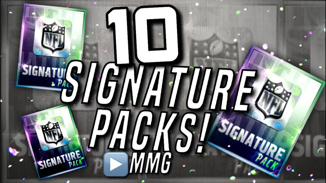 10 Road Sign Signature Packs! 93-98 Overall! Madden Mobile 16