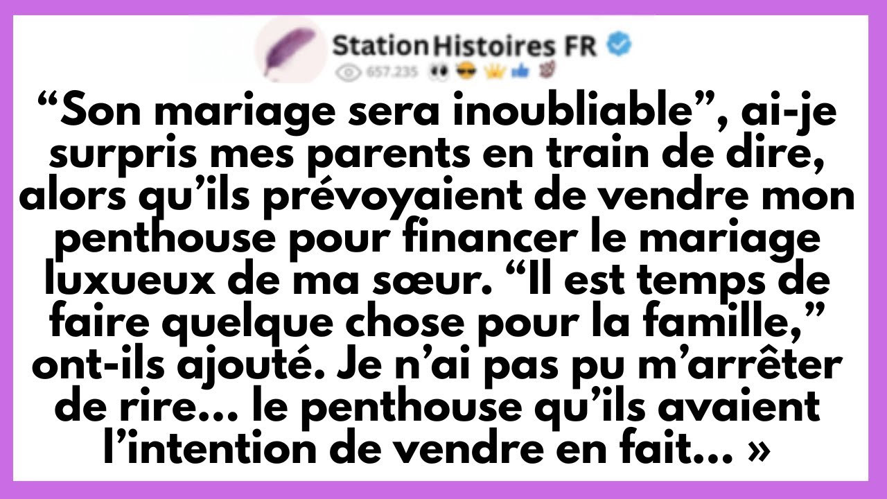 Ma Famille Prévoyait De Vendre Mon Penthouse Pour Le Mariage Luxueux De Ma Sœur — Mais Ils Ne Se...
