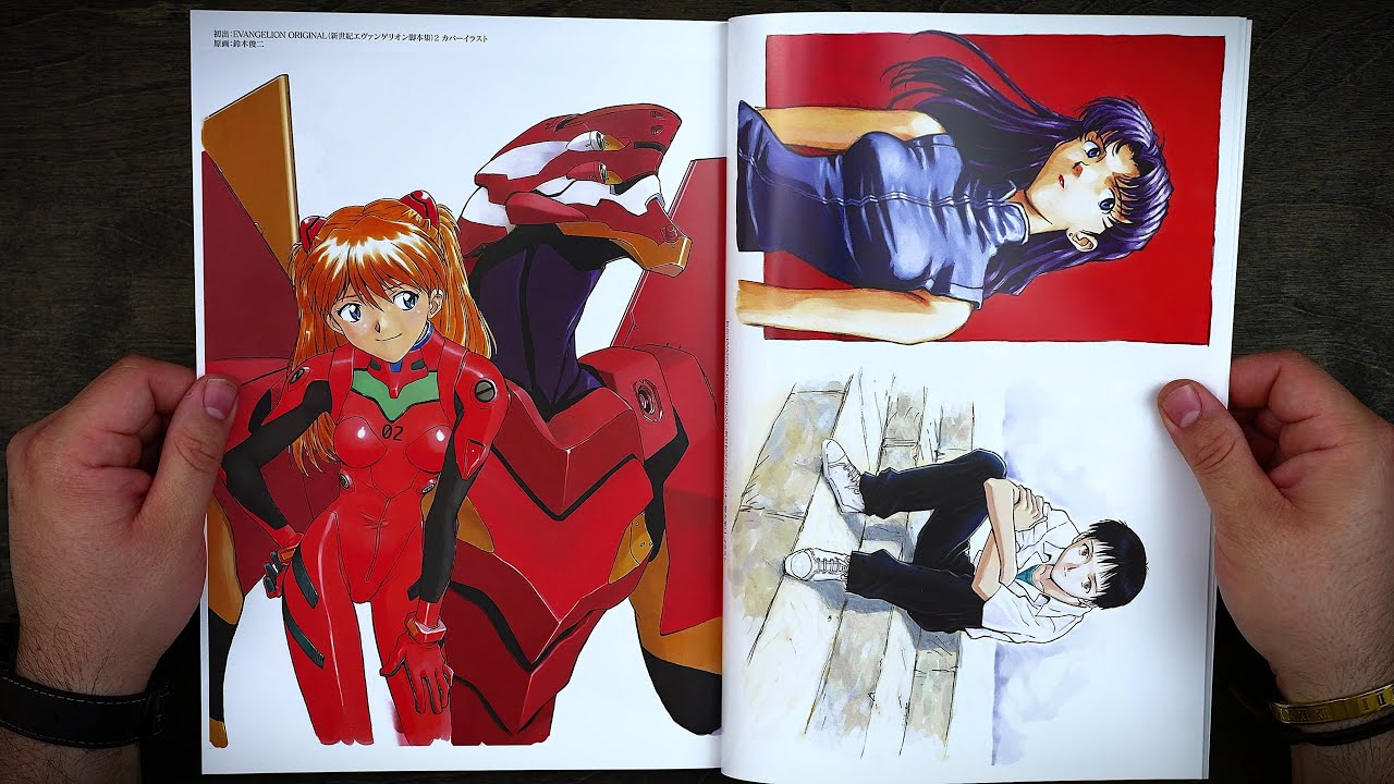 Artbook ASMR - The Movie Part 1 of GROUNDWORK OF EVANGELION - Flip Through, Relaxing, Page Turning
