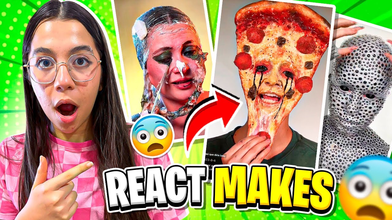 REAGINDO A MAQUIAGENS ESTRANHAS DA INTERNET ! Sarah de Araújo Games